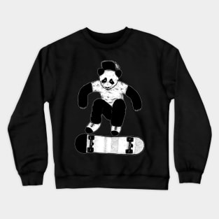 Skateboarding Panda Crewneck Sweatshirt